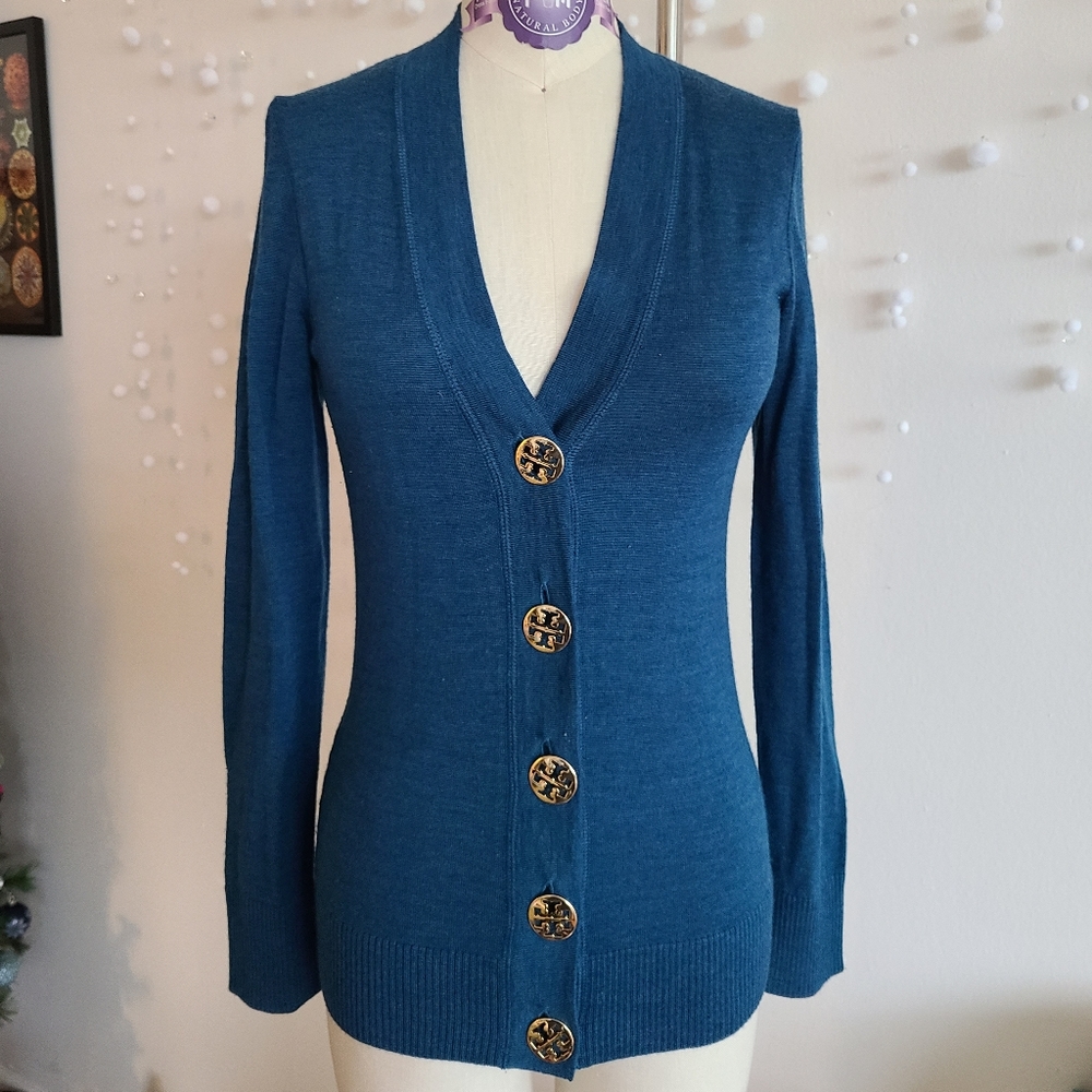 Merino Wool Tory Burch Cardigan